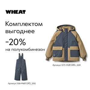 Полукомбинезон зимний Wheat "Loopa Greyblue", серо-синий